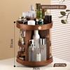Caja de Almacenamiento de Cosméticos de Madera Maciza Estante de Almacenamiento de Escritorio Soporte para Brochas de Maquillaje Cajón para Labiales y Productos de Cuidado de la Piel Gabinete de Almacenamiento a Prueba de Polvo