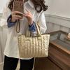 Bolso de Mano para Mujer de Gran Capacidad Otoño e Invierno Diseño Nicho Popular Chaqueta Acolchada de Algodón Combinable Bolso de Moda para Mujer