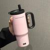 Copo Térmico de Aço Inoxidável 316 de Grande Capacidade para Homens e Mulheres, Luxo Acessível e Copo de Gelo de Alta Qualidade, Copo com Canudo Portátil para Exterior