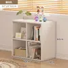 Pequena estante ao lado da mesa, prateleira de chão, estante para sala de estar, armário modular em grade, armário baixo, armário de parede para objetos diversos