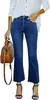 [Fábrica de Jeans Personalizado Odm] Jeans Casuais Femininos Retos Largos com Patch Estampado Xintang Personalizados