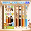Pluma de Gel de Presión Borrable Caliente Fiesta de Manzana para Niños y Niñas de Primaria Agarre Suave Negro Cristal Azul Alto Valor