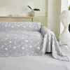 Funda de Sofá de Gasa de Tres Capas, Adecuada para Todas las Estaciones, Manta de Aire Multifuncional, Amigable con la Piel, Transpirable, Anti-Arañazos de Gato, Funda de Sofá Lavable a Máquina