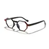 Nuevas gafas Rayan poligonales anti luz azul para hombres y mujeres, elegantes y casuales, montura simple estilo coreano para estudiantes miopes