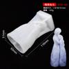 Molde de vela aromática ins Wind para atacado, molde 3D abstrato de corpo humano, molde de silicone para sabonete com óleo essencial DIY, rosto tridimensional