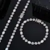 Joias Hip-hop Transfronteiriças Europeias e Americanas Colar de Zircônia Joia de Luxo Leve Colar de Opala de Alta Qualidade Pulseira Masculina da Moda Personalização