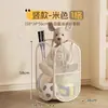 Cesta de almacenamiento de juguetes para la sala de estar de los niños, organizador de peluches de gran capacidad, cesta para ropa sucia del hogar, contenedor de almacenamiento de ropa portátil