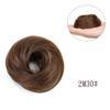 Peluca de Cabeza de Bola Cabello Lacio Flor Circular Botón de Flor Accesorios para el Cabello con Flores Banda Elástica Moño Perezoso para el Cabello Plancha para el Cabello Moño Peluca Doble Cola de Caballo