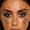 Pegatinas para Ojos Estampado de Leopardo Transfronterizas en Stock Venta al por Mayor Impermeables Maquillaje para Escenario y Fiesta Pegatinas para Ojos Pegatinas Personalizadas de Celebridades de Internet Hechas a Medida