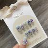 Nova coleção de unha artificial pura usada à mão manual nail art light estilo de luxo manual nail art Fonte fábrica atacado