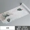 Banderola de Mesa de Algodón y Lino Chino, Banderola de Mesa, Tela Estilo Borracho Qinghe, Mesa de Centro de Gamuza, Posavasos, Esterilla de Algodón y Lino Seco Húmedo para Mesa de Té