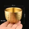 Jarra de Vino Doble Pez Amarillo Puro, Jarra Baifu para el Hogar y Juego de Copas de Vino, Dote de Boda, Ofrendas de Boda, Decoraciones para Muebles