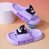 Nuevas Zapatillas de Verano para el Hogar Kuromi de Suela Suave para Niñas, Baño de Niños, Baño, Antideslizantes para Niños Pequeños y Medianos