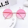 Nuevas Gafas de Sol Metálicas de Conejito para Niños Protección UV Gafas Kawaii para Bebé Gafas para Niños Moda Niñas