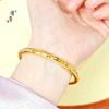Tienda de oro Jin Yan con pulsera de hielo roto de hielo, oro de arena, estallido brillante, joyería de método antiguo roto, regalo simple de alta gama para novia