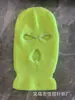 Máscara de esqui de furo único e furo duplo para outono e inverno chapéu de tricô cor sólida acrílico chapéu de tricô de três furos chapéu de inverno quente masculino e feminino
