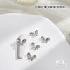Prego jóias de diamante pequena borboleta líquido oco coração borboleta pérola camélia super flash tridimensional strass borboleta unhas