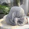 Sombrero de sol para mujer de verano delgado transpirable con lazo sombrero de sol versátil protección solar algodón y lino sombrero de pescador moda femenina