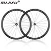 RD350 ultraligero 700C altura de llanta 35mm juego de ruedas de carretera para bicicleta tipo melón con freno de disco cross-country tiro recto bloqueo de 6 trinquetes