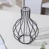 Vaso de Arte em Ferro, Flores Secas Hidropônicas de Vidro, Flores Frescas, Plantas Verdes, Arranjo de Flores, Decoração de Mesa de Jantar da Sala de Estar, Arranjo de Flores de Arte em Ferro Dupla Face