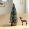 Mini Árvore de Natal Transfronteiriça Flocagem de Neve Árvore Pagode Pequena Decoração de Mesa Janela Decorações de Natal