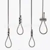 Lâmpadas corda de suspensão disco código outdoor corda de suspensão placa acrílica corda de fio de suspensão sinal de suspensão corda de suspensão trava