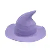 Sombrero de Bruja Puntiagudo de Halloween, Plegable, Estilo Hip-Hop, Suministro Transfronterizo Europeo y Americano, Sombrero de Mago de Gasa de Algodón Hip-Hop, Venta al por mayor del fabricante