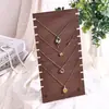 Soporte de Exhibición de Joyería Madera de Nogal Grano Retro Pendientes Aretes Collares Adornos Soporte Accesorios de Joyería Soporte para Pulseras Estante de Almacenamiento
