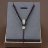 Fidelity Hetian Jade Pingente Cordão Ajustável Colar Pingente Corda Pescoço Pingente Cordão Jade Pingente