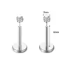 Conjunto de 11 Peças de Piercings Labiais de Encaixe Transfronteiriços e Brincos, Conjunto de Brincos de Aço Inoxidável com Zircônia Unissex