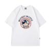 Camiseta de Manga Corta Transfronteriza para Hombre Estilo Americano High Street Dibujos Animados Mickey Casual Holgada de Verano Media Manga Camiseta de Pareja