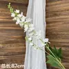 Flores de Casamento Brancas Simulação Flores de Casamento Arranjo de Cena Flores Artificiais Paisagismo Flores de Fileira no Chão Decoração Suave Arte Floral Arranjo de Flores Rosas
