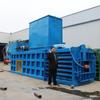 Máquina de embalagem hidráulica horizontal balde de tinta de metal fino resíduos de garrafas plásticas latas de resíduos de roupas máquina de embalagem têxtil