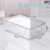 Caja de Almacenamiento de Escritorio Cosméticos Mascarilla Lápiz Labial Cuidado de la Piel PET Transparente Caja de Joyería Almacenamiento Oficina Cesta de Almacenamiento