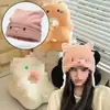 Gorro Otoño e Invierno Postparto Lindo A prueba de Viento de Lana Tejida Cálido Confinamiento Maternidad Maternidad Gorro para el Frío Invierno Baotou