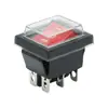 Interruptor Basculante Kcd4 à Prova d'Água com 4 Pinos, 2 Posições, com Luz, Interruptor de Alimentação de Alta Corrente 16A, Interruptor Basculante para Equipamentos Mecânicos