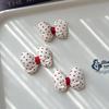 Ankora Red Polo Dot Algodão Arco Travesseiro Bolsa Acessórios DIY Acessórios Capa de Celular Meias Roupas