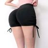 Shorts de Yoga de Verano con Cordón de Tres Puntos Transfronterizos de Cintura Alta para Adelgazar Caderas, Ajustados para Correr, Deportes, Pilates, Pantalones Cortos Hot para Mujeres