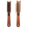 Peine Plegable Ámbar Cerdas de Cerdo Antiestático Sin Cuero Cabelludo Peine para el Cabello Compacto Portátil para Viaje