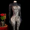 Comercio exterior transfronterizo estilo europeo y americano lencería sexy encaje jacquard transparente body de malla de manga larga de cuello alto