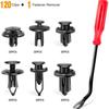 121 Piezas Clips de Nylon para Coche Panel de Puerta Moldura Interior Remaches de Plástico Tornillos de Expansión Accesorios para Coche Más Vendidos