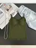 Nova camisola de renda patchwork retro de puro desejo com decote em V para mulheres, top interno de verão justo e que valoriza a silhueta, topzinho sexy