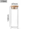 Diâmetro do Ponto 47mm Boca Reta Multi-Especificação Tanque de Armazenamento Selado de Grãos Garrafa de Vidro Espessada Pílulas de Chá