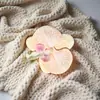 Orquídea Phalaenopsis Flor Cabeza Ramillete Flor de Regalo Pasador de Flor Cabeza de Flor Flor Artificial DIY