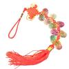 Colgante de Cristal de Cacahuete de Vidrio Accesorios para Coche Decoraciones para el Hogar Cosas Buenas Suceden, Significado de Paz y Prosperidad