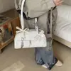 Bolso tipo almohada de cuero encerado para uso diario, nuevo de otoño 2026, gran capacidad, para llevar al hombro o debajo del brazo, transfronterizo