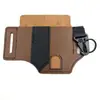 Spot Wild Survival EDC Herramientas Tácticas Funda de Cuero Herramienta de Defensa en la Jungla Bolsa de Cintura Linterna Clip Trasero Funda de Cuero