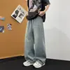 Jeans de Primavera y Otoño para Niños 13 Estudiantes de Secundaria y Preparatoria Pantalones Rectos Casuales Adolescentes de 15 Años y Pantalones para Niños Mayores