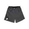Pantalones cortos deportivos holgados con estampado de gofres finos de primavera y verano para mujer, pantalones cortos de pierna ancha con cintura elástica, pantalones casuales de cintura alta y rectos para estar en casa