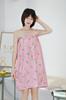 Salón de Belleza Gestión de la Piel Algodón Falda de Baño Bata Suave Falda sin Tirantes Sudadera de Secado Rápido Vestido de Sauna para Invitados Mujeres